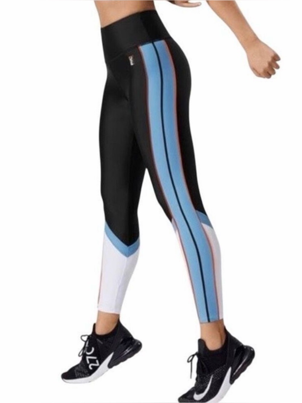 P.E Nation Black and Blue Leggings